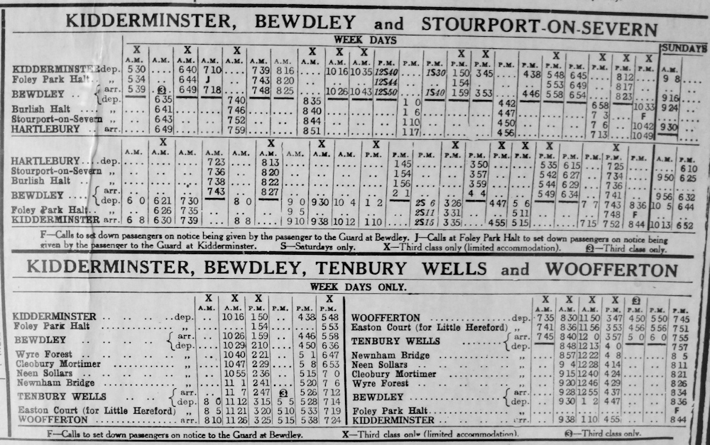 Timetable Stourport and Tenbury Branch 1945.jpg